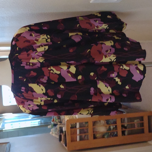 Tucker silk pink purple floral classic smocked collar blouse size s/m - Picture 3 of 9